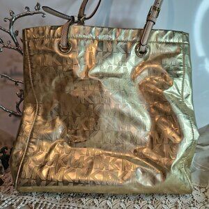 Michael Kors Gold Tote Bag